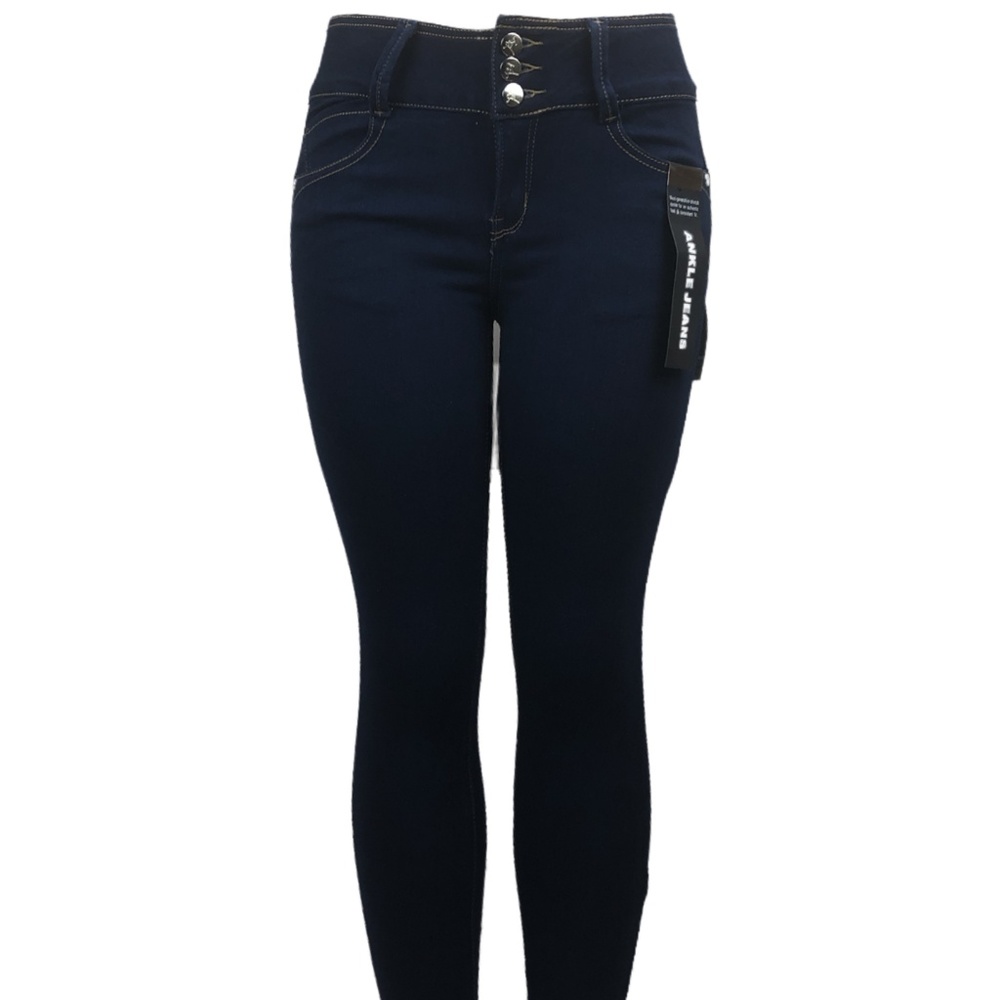 Women’s High Waist Curvy Skinny Ankle Jeans - Picture 3 of 4